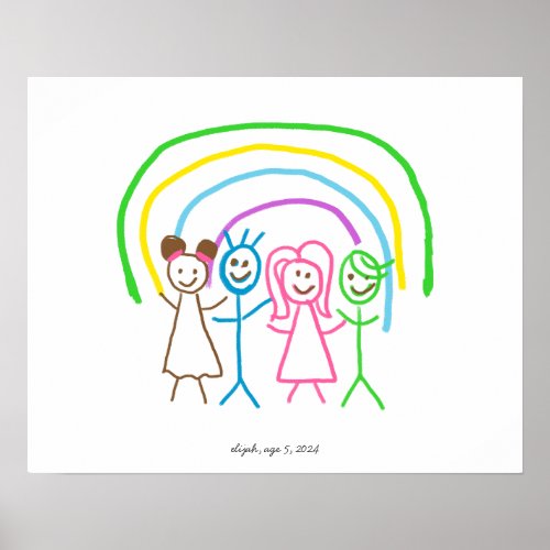 Upload Childs Drawing Turn Kids Artwork to Poster