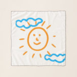 Upload Childs Drawing Turn Kids Artwork to Scarf<br><div class="desc">Digitize your kids' drawing or artwork and create unique gift products with your child's own artwork for a forever memory. Add your kids drawing to pillows,  mugs,  lamps,  etc. Add kids' drawings,  paintings,  or any artwork for precious gifts for grandparents,  aunts,  uncles,  school or kindergarten teachers,  etc.</div>