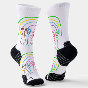 Upload Childs Drawing Turn Kids Artwork to Socks