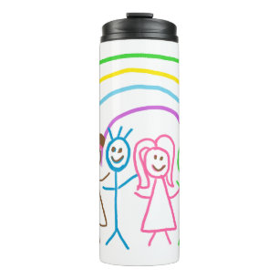 Upload Childs Drawing Turn Kids Artwork to Thermal Tumbler