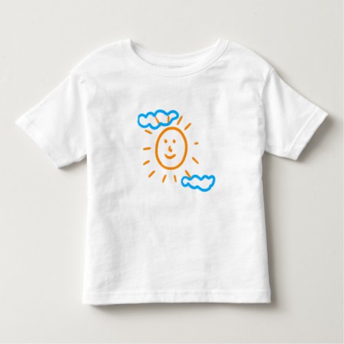 Upload Childs Drawing Turn Kids Artwork to Toddler T_shirt