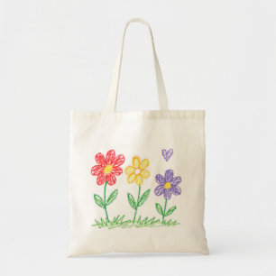 Upload Childs Drawing Turn Kids Artwork to Tote Bag