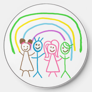 Upload Childs Drawing Turn Kids Artwork to Wireless Charger