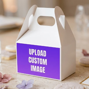 Upload Custom 2 Image - Add Your Own To Print On A Favor Boxes