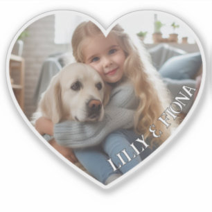 Upload Custom Heart Photo Valentine Gift Add Name Sticker