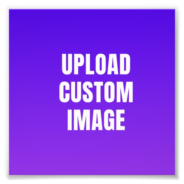 Upload Custom Image - Add Your Own To Print On A (Front)