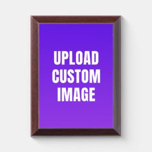 Upload Custom Image - Add Your Own To Print On A Award Plaque
