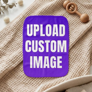 Upload Custom Image - Add Your Own To Print On A Baby Burp Cloth
