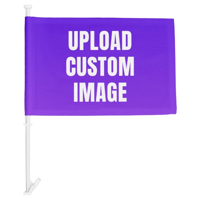 Upload Custom Image - Add Your Own To Print On A Car Flag (Front)