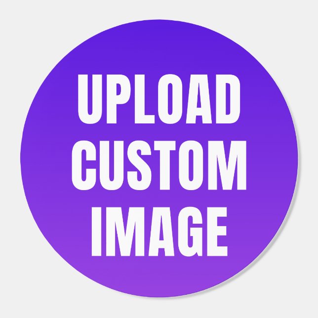 Upload Custom Image - Add Your Own To Print On A Classic Round Sticker (Single)