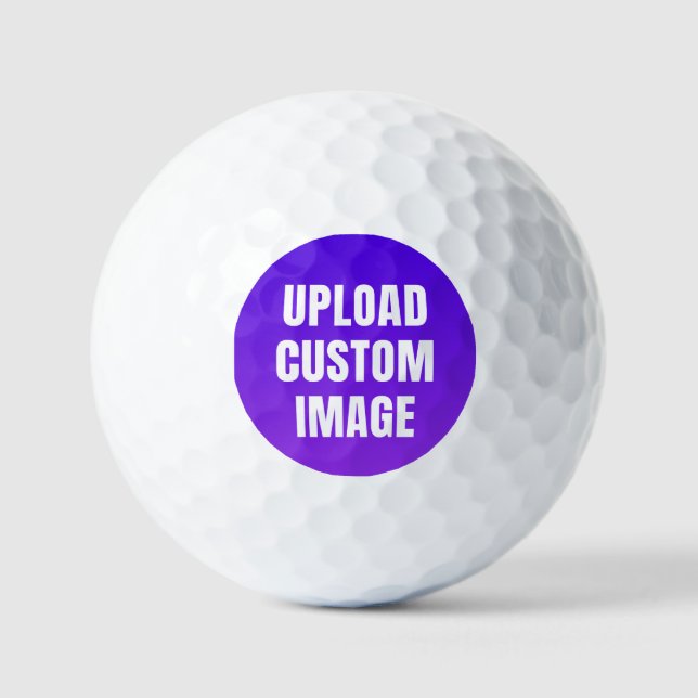 Upload Custom Image - Add Your Own To Print On A Golf Balls (Front)