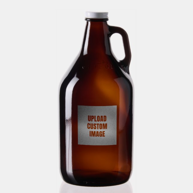 Upload Custom Image - Add Your Own To Print On A Growler (Glassware)