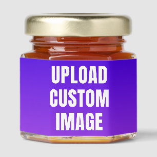 Upload Custom Image - Add Your Own To Print On A Honey Jar Favors