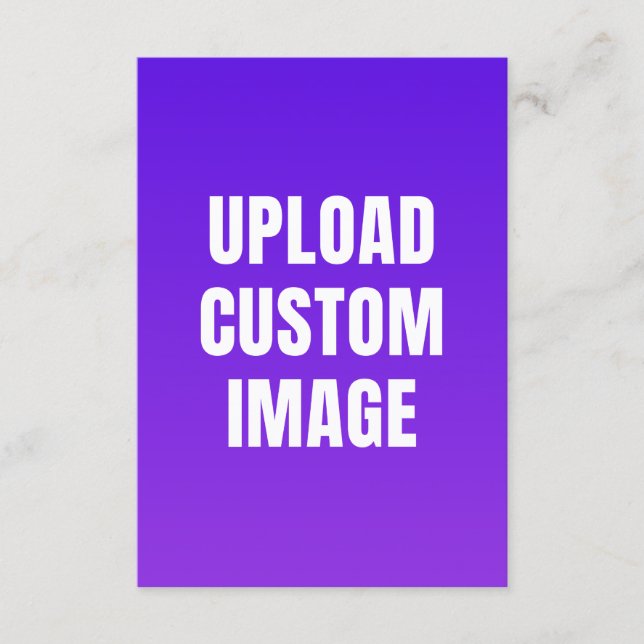 Upload Custom Image - Add Your Own To Print On A Invitation (Front)