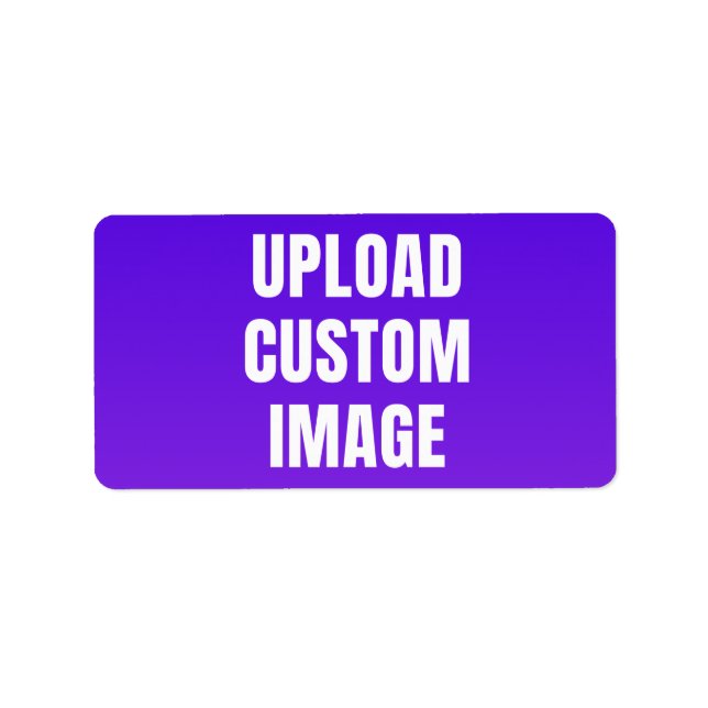 Upload Custom Image - Add Your Own To Print On A Label (Front)