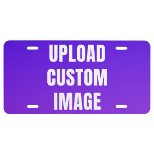 Upload Custom Image - Add Your Own To Print On A License Plate
