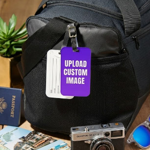 Upload Custom Image - Add Your Own To Print On A Luggage Tag