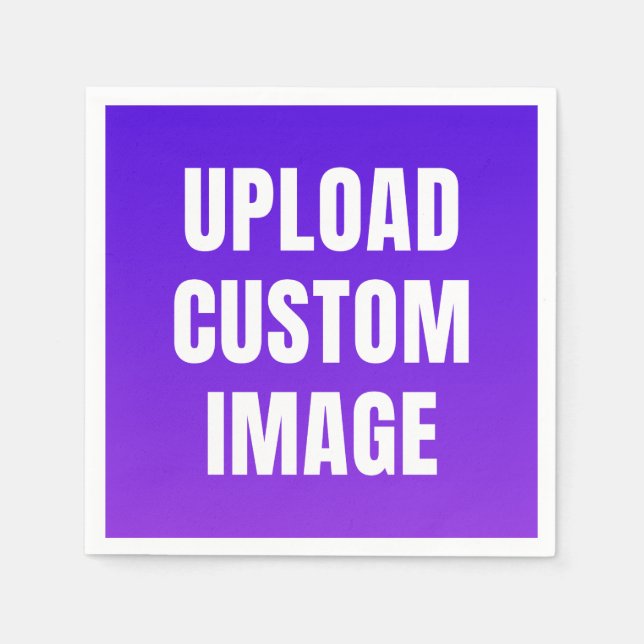 Upload Custom Image - Add Your Own To Print On A Napkins (Front)