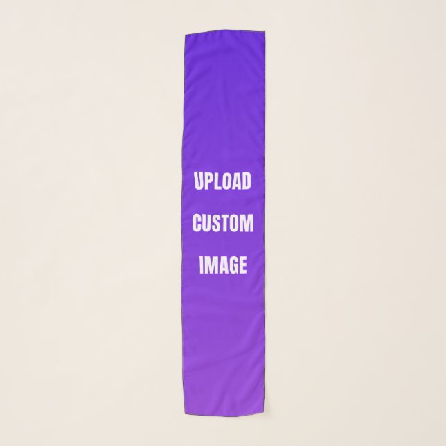 Upload Custom Image - Add Your Own To Print On A Scarf (Front)