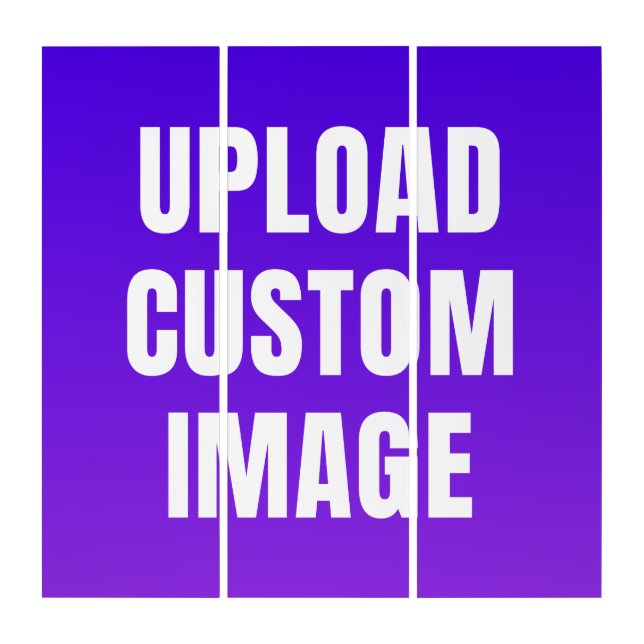 Upload Custom Image - Add Your Own To Print On A Triptych (Front)