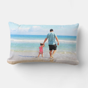 Upload Custom Your Photo Throw Pillow Personalized