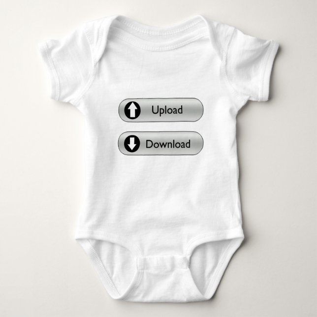 Upload Download cute baby onsie Bodysuit (Front)