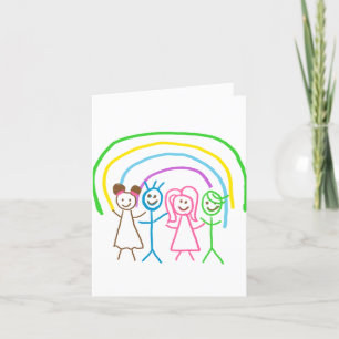 Upload Drawing Turn Kids Artwork to Christmas Holiday Card