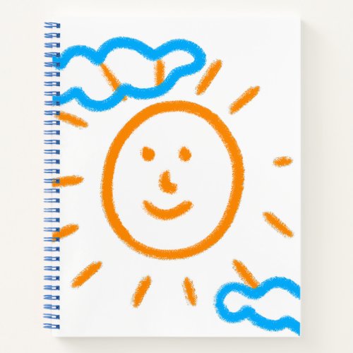 Upload Drawing Turn Kids Artwork to Sketchbook Notebook