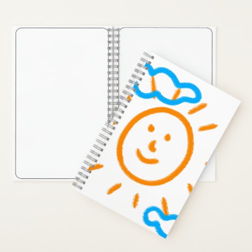 Upload Drawing Turn Kids Artwork to Sketchbook Notebook