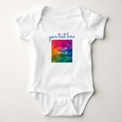 Upload Image Add Text Double Sided Print Baby Baby Bodysuit