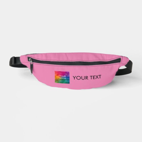 Upload Image Photo Add Name Or Text Pink Custom Fanny Pack