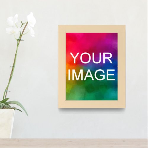 Upload Image Photo Picture Natural Customizable Framed Art