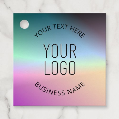 Upload Logo  Colorful Changing Gradient Colors  Favor Tags