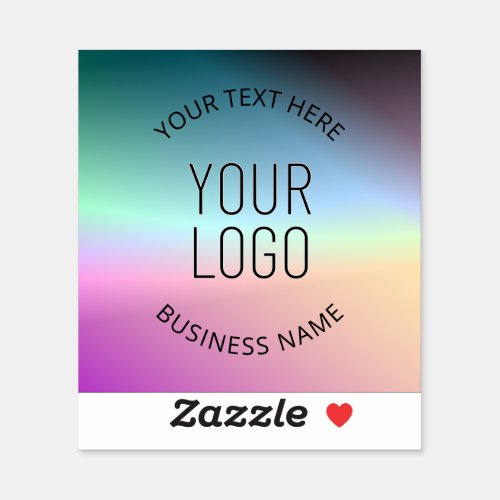 Upload Logo  Colorful Changing Gradient Colors  Sticker