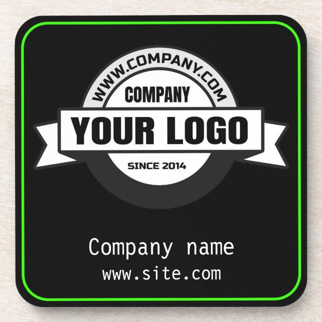Upload logo company beverage coaster (Front)
