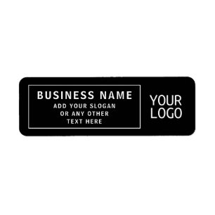 Upload Logo or QR code Cool Return Address Label