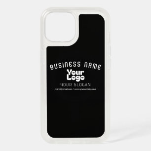 Upload Logo Retro-Modern Black & White (editable) iPhone 15 Case