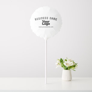 Upload Logo Retro-Modern White & Black (editable) Balloon