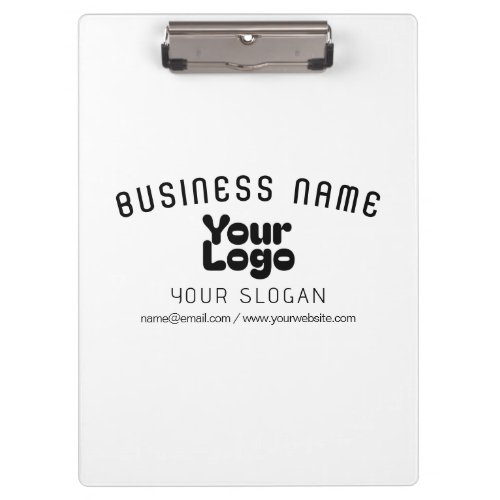 Upload Logo Retro_Modern White  Black editable Clipboard