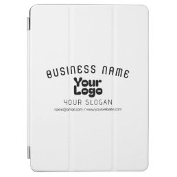 Upload Logo Retro-Modern White &amp; Black (editable) iPad Air Cover