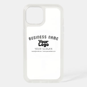 Upload Logo Retro-Modern White & Black (editable) iPhone 15 Case