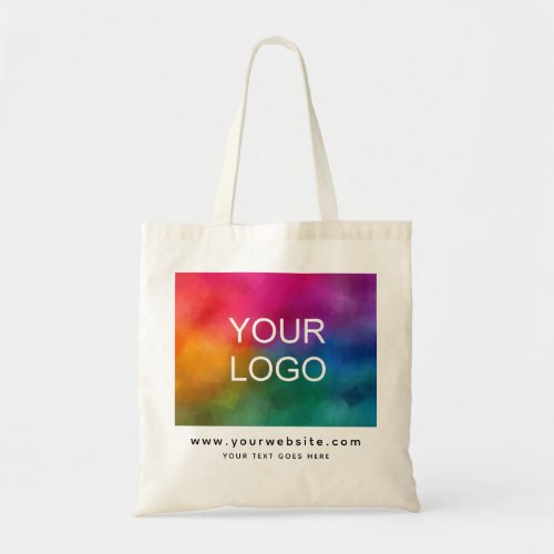 Upload Logo Website Address Template Promotional Tote Bag