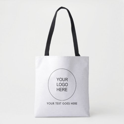 Upload Own Company Logo Text Here Double Sided Tote Bag