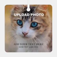 Upload Pet Dog Photo Double Sided Print Square