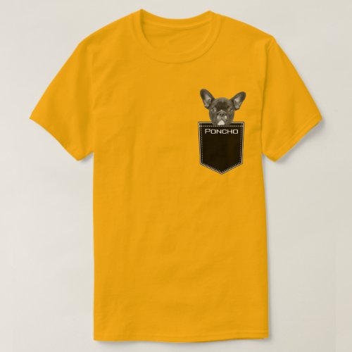 Upload Pet Face Photo and Name Personalized T_Shirt