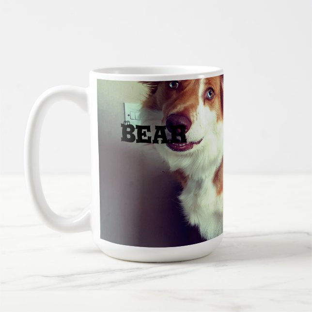 Upload Pet’s  Photo Coffee Mug (Left)