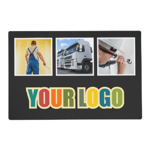 Upload photo and logo placemat
