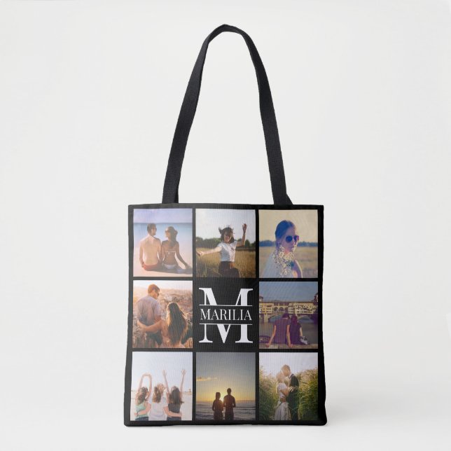 Upload photo and name tote bag (Front)