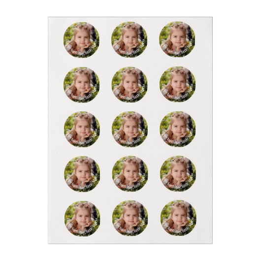 Upload photo Anniversary Edible Frosting Rounds (Sheet)