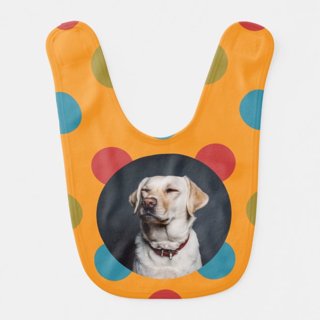 Upload photo baby bib (Front)